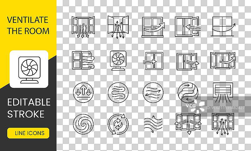 使用通风和空气流通来改善房间环境图片素材