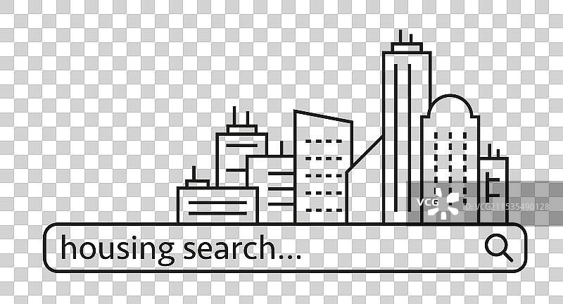 城市目的地搜索工具中的搜索图片素材