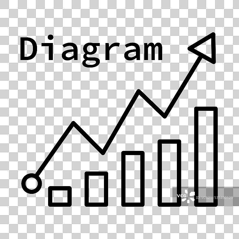 财务增长图表的图标图片素材