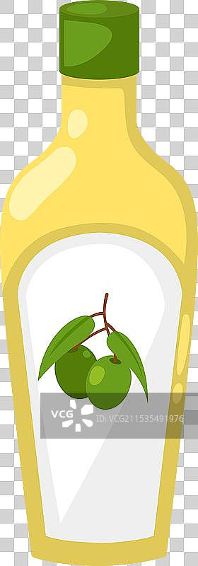 白色背景上的橄榄油瓶图片素材