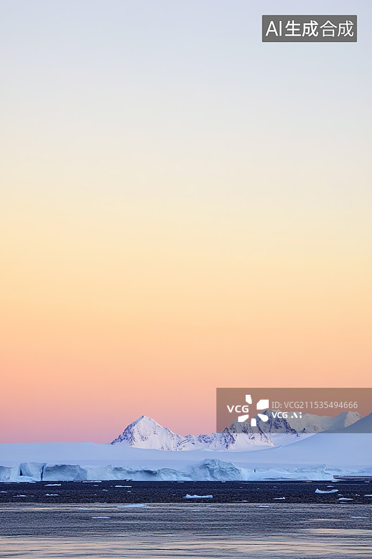 【AI数字艺术】冰雪世界里的探险者图片素材