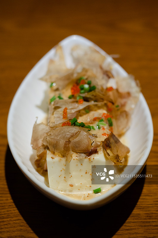 日式料理的胡麻豆腐图片素材