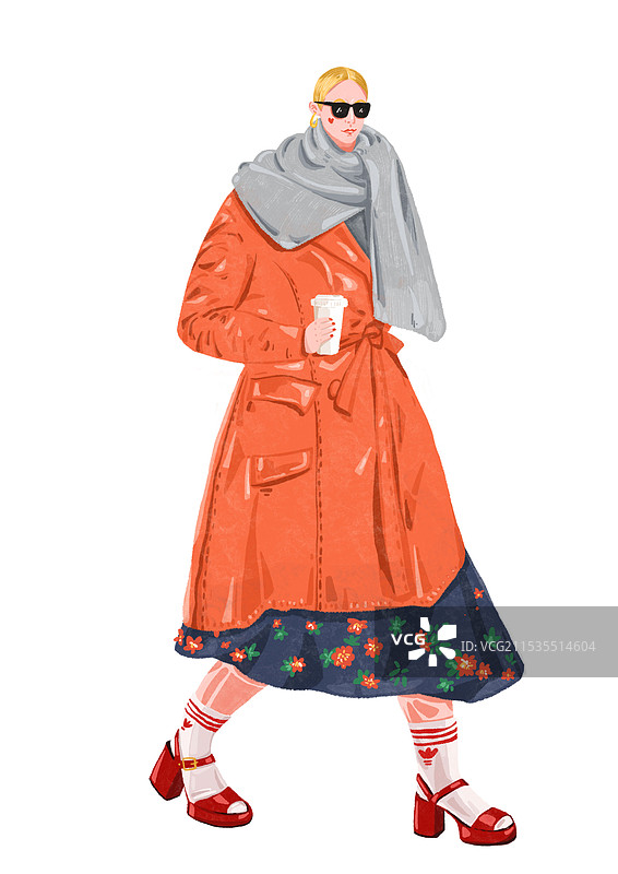 时装模特肖像图片素材