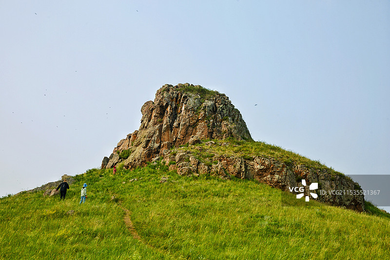 东乌旗野狼谷景区的石头山图片素材