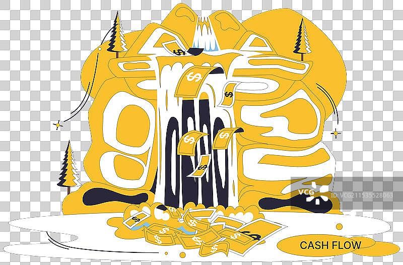 现金流收入是繁荣的心跳和图片素材