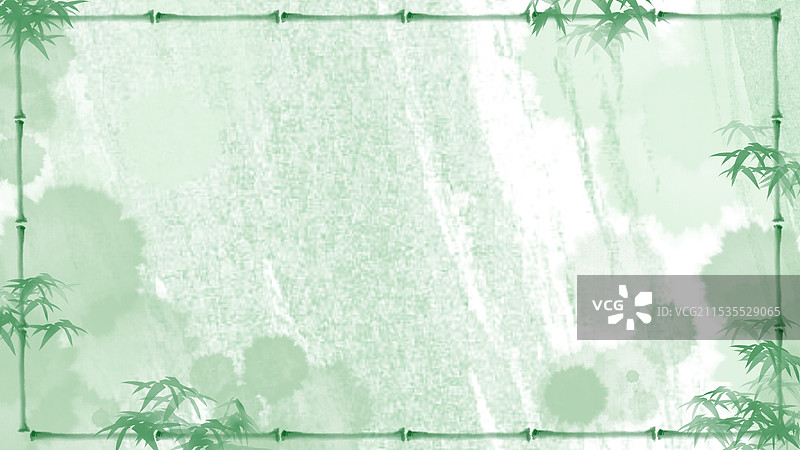 中国风传统文化竹林竹子复古画框文化背景图片素材