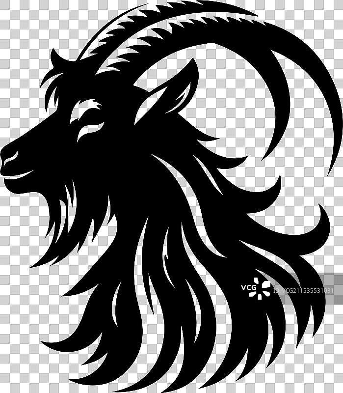 灵活的山羊在自然中攀爬图片素材