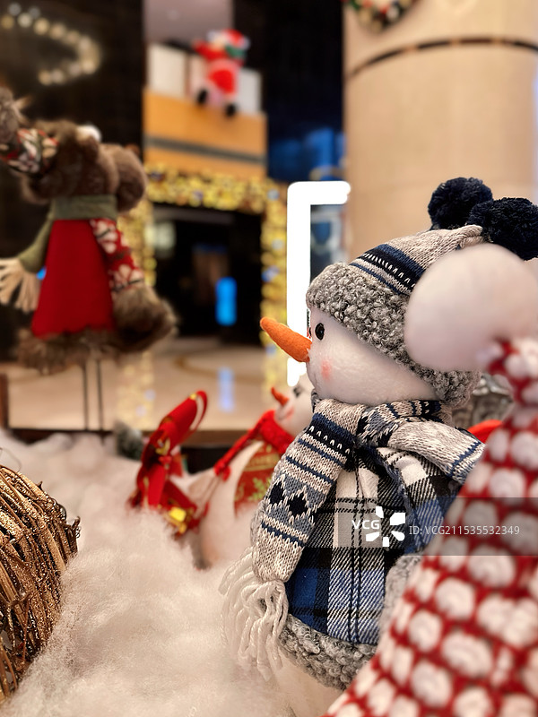 圣诞装饰特写图片素材