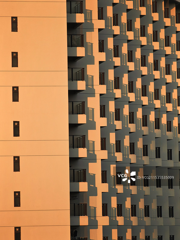 夕阳现代建筑图片素材