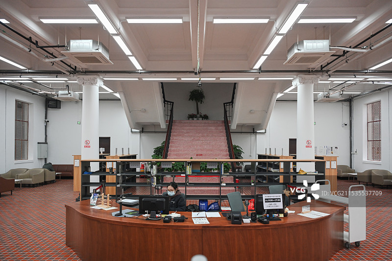 浙江图书馆 大学路馆前台图片素材