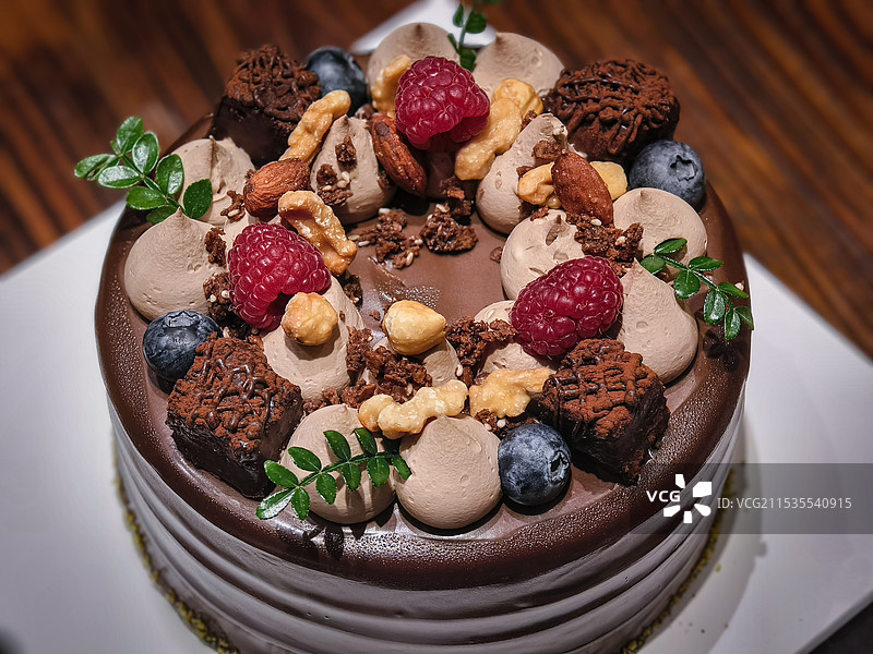 巧克力蛋糕图片素材