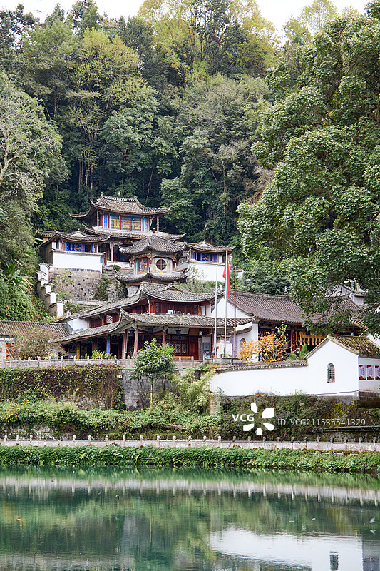 云南腾冲和顺古镇元龙阁图片素材