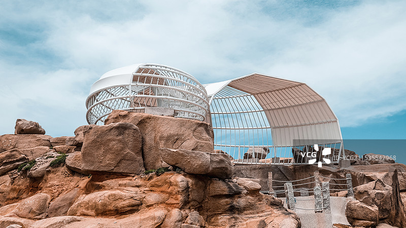 猴研岛礁石图片素材