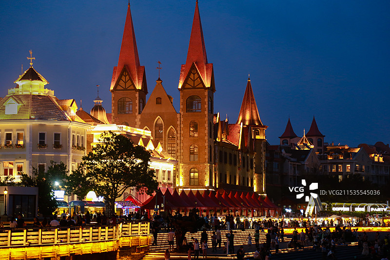 烟台海昌渔人码头旅游景区图片素材