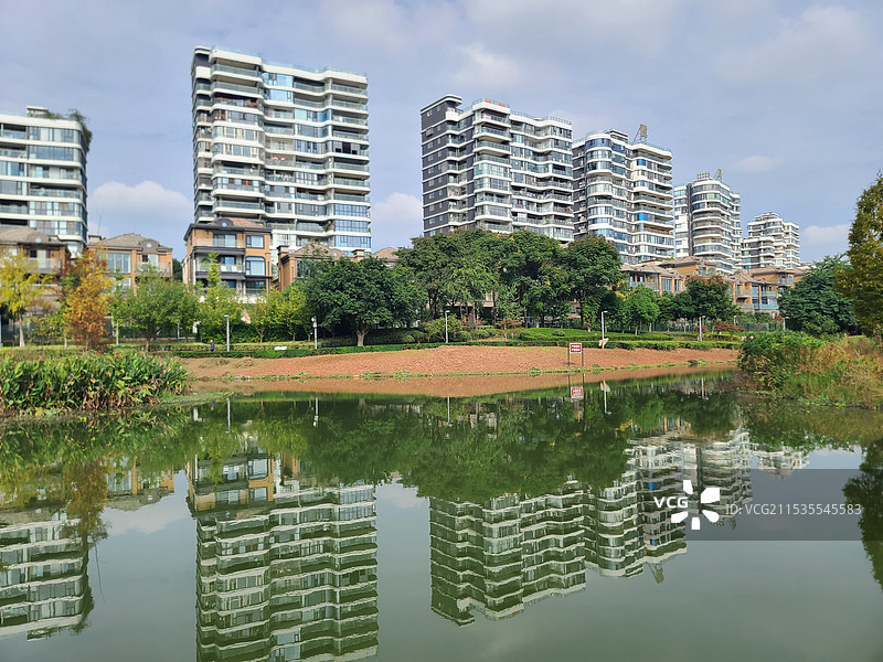 眉山仁寿城市湿地公园图片素材