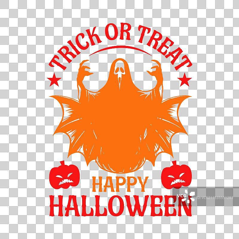 万圣节T恤设计图形图片素材