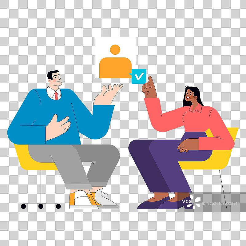 平面设计的女商人图片素材