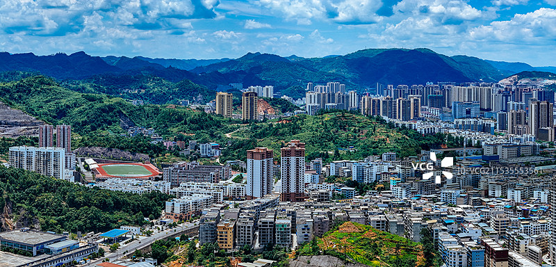 铜仁市 碧江区 三江公园 中南门古城 大明边城 文笔峰图片素材