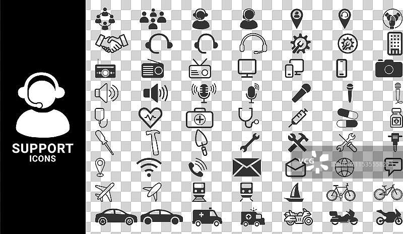 客户服务与支持帮助响应图标图片素材