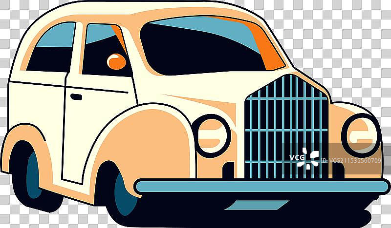 一辆复古汽车图片素材