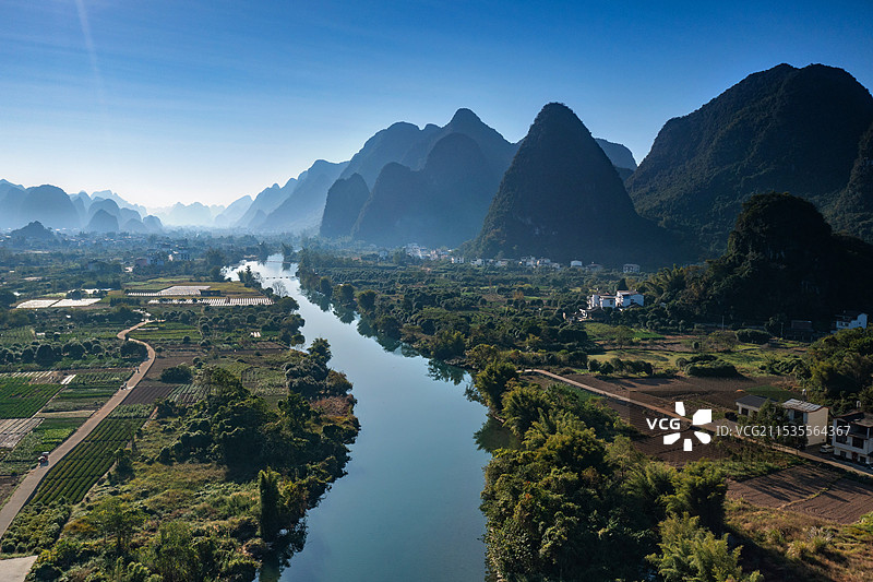 静静的遇龙河图片素材