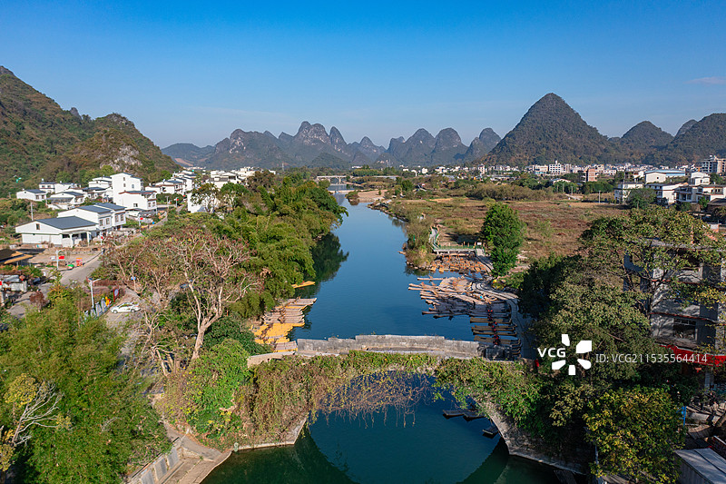 静静的遇龙河图片素材