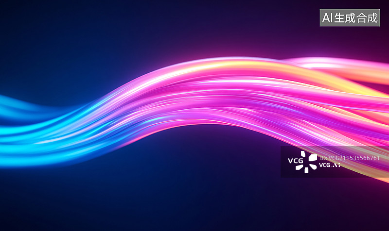 【AI数字艺术】科技大数据的通信技术概念背景图片素材