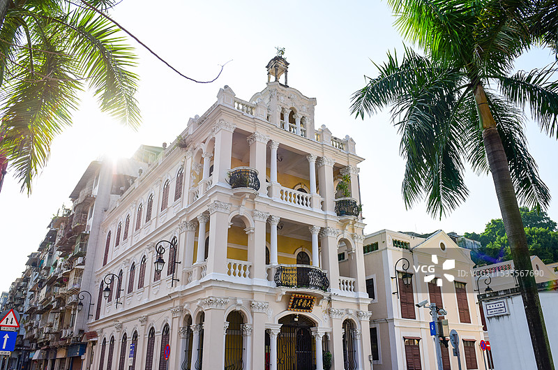 澳门特别行政区疯堂斜巷图片素材