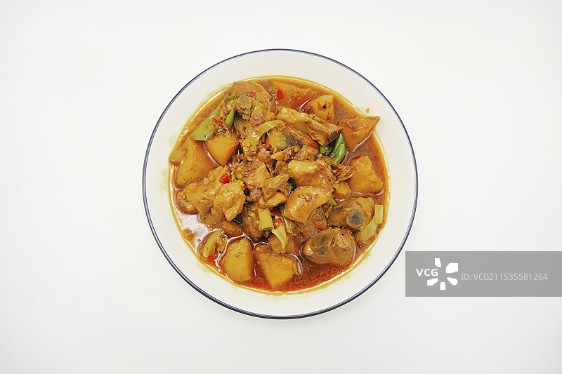 新疆大盘鸡，黄焖鸡，鸡肉，炒鸡，三杯鸡图片素材