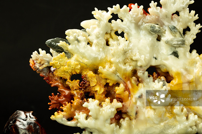 福州寿山石杜林石海底世界摆件图片素材