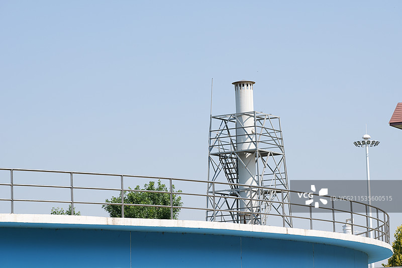 环境不错的污水处理厂图片素材