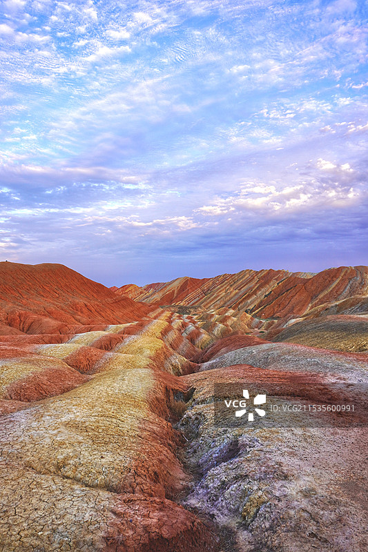 张掖七彩丹霞图片素材