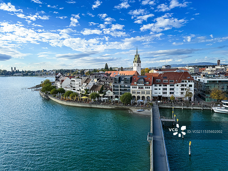 德国边境小镇腓特烈港图片素材