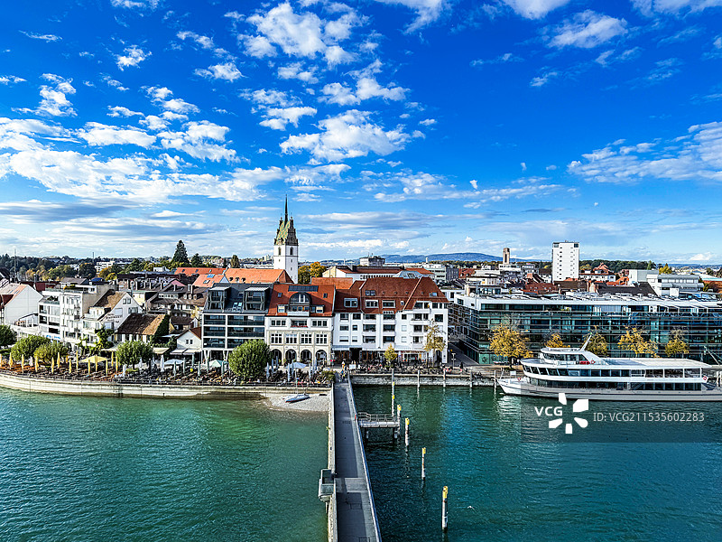 德国边境小镇腓特烈港图片素材
