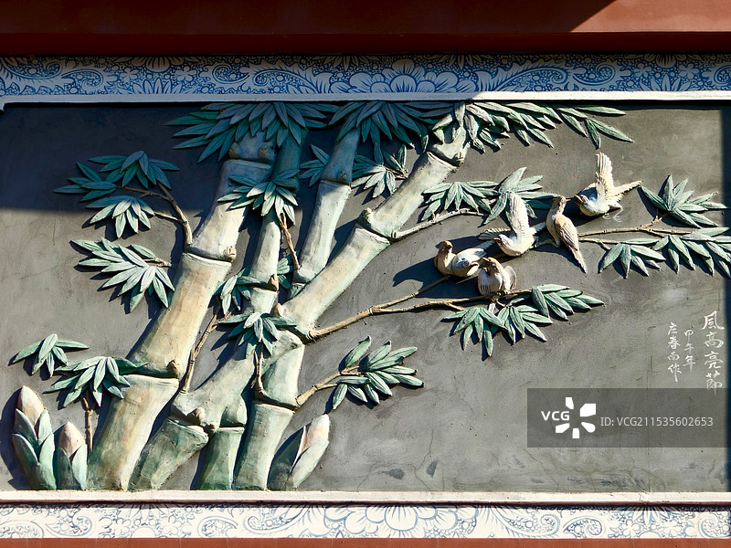 凤凰书院壁画：风高亮节图片素材