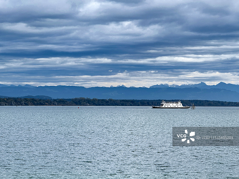 宁静的腓特烈港博登湖图片素材