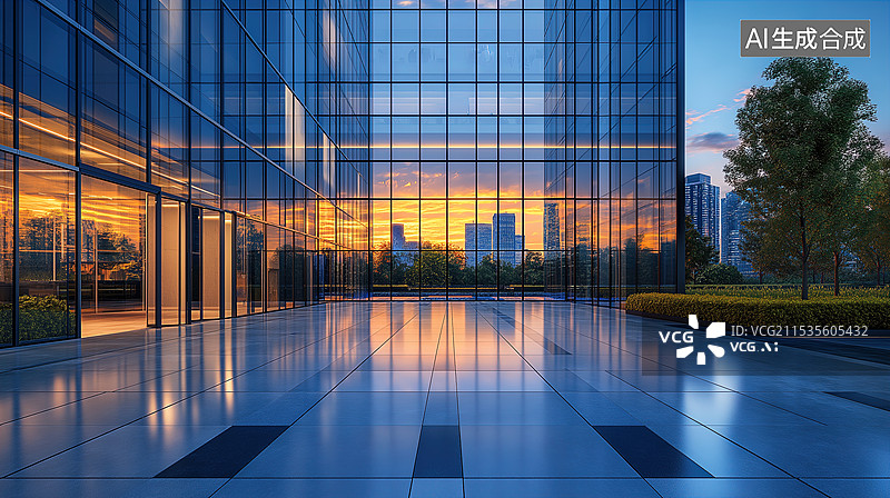 【AI数字艺术】现代摩天大楼图片素材