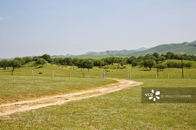 扎鲁特旗科尔沁草原生态恢复区图片素材