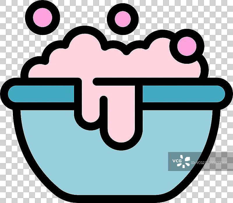 盛满泡沫的肥皂水盆溢出泡泡图片素材