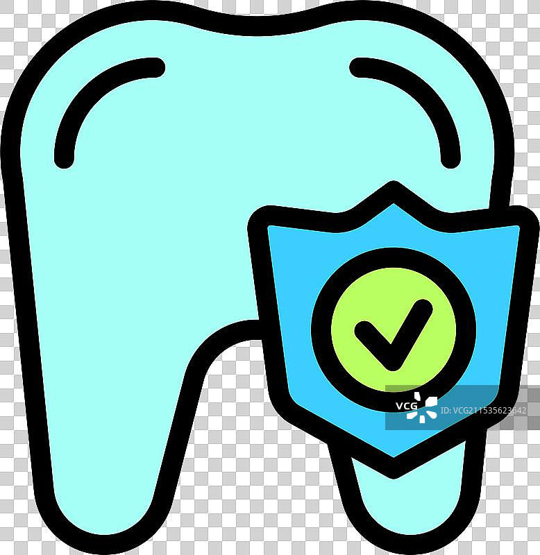 保护牙齿的盾牌展示牙科知识图片素材