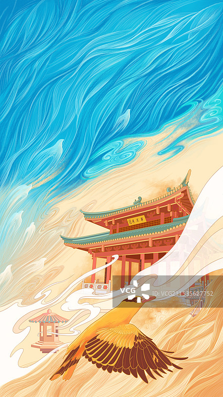 杭州西湖十景之柳浪闻莺图片素材