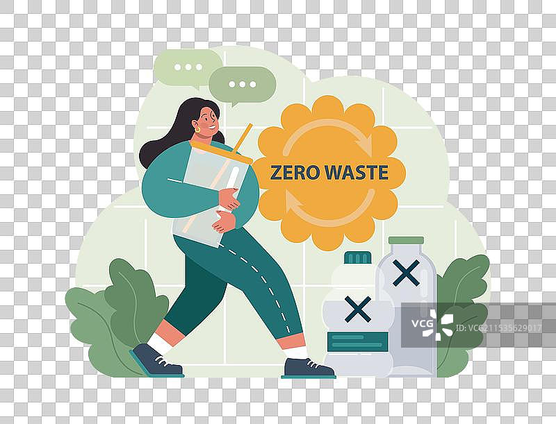 具有环保意识的消费角色图片素材