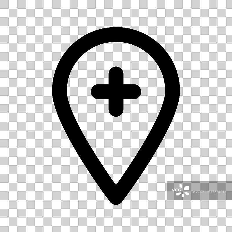 医院位置图片素材