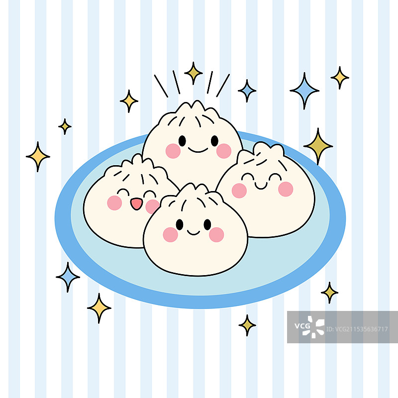 卡通包子图片素材