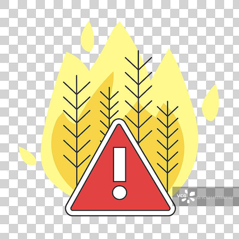 野火概念，自然灾害造成的图片素材