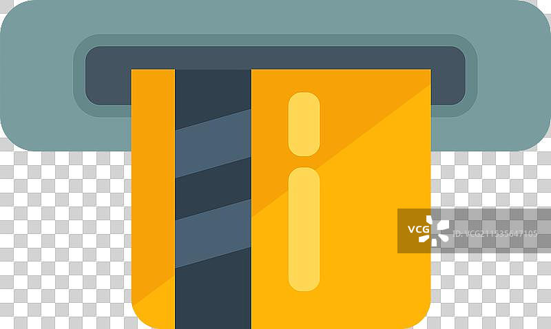 自动取款机接受信用卡支付图标图片素材