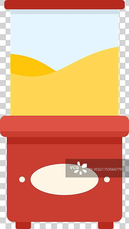 爆米花机盛着新鲜制作的黄油爆米花图片素材