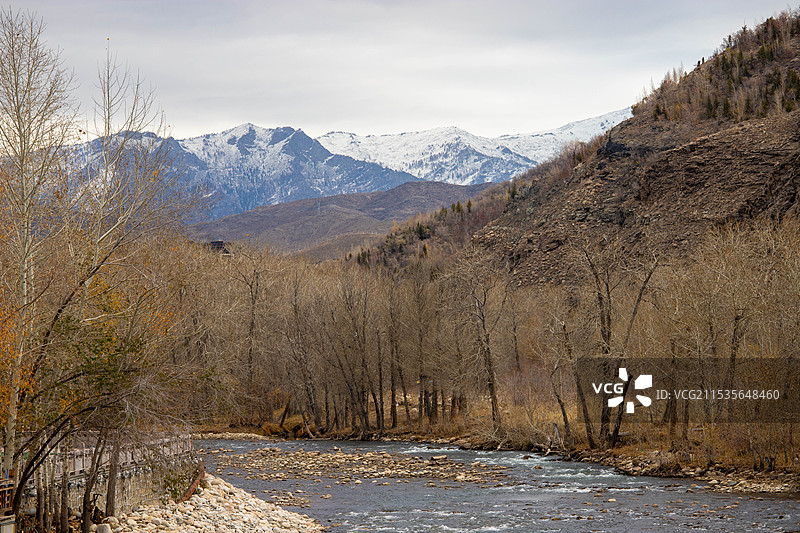 阿勒泰市的克兰河图片素材