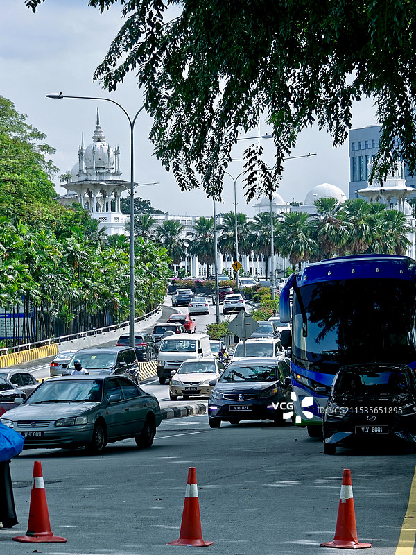 吉隆坡国家清真寺街头随手拍图片素材