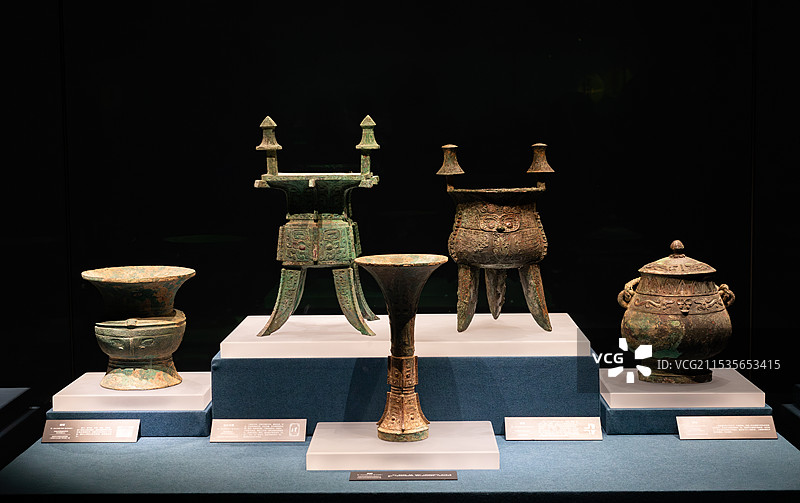 中国社科院考古研究所藏商代殷墟出土青铜器图片素材